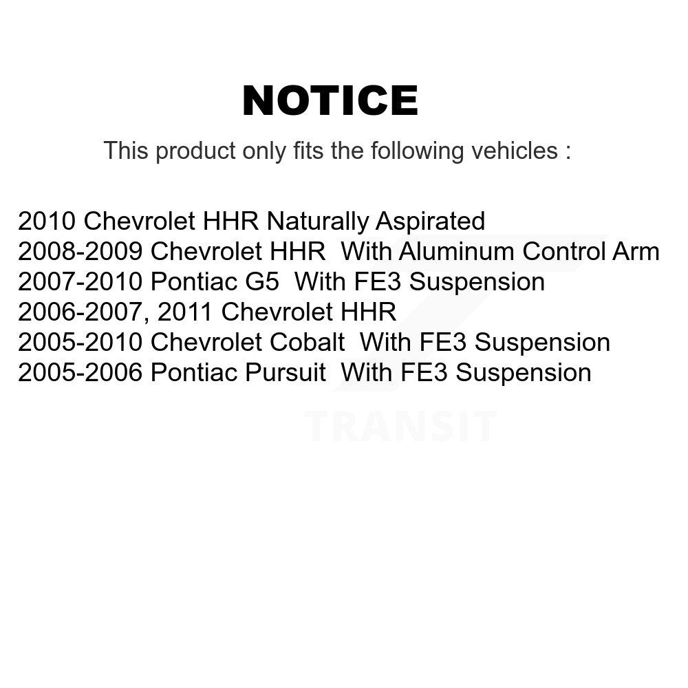 Ensemble de rotule de bras de commande de Suspension inférieure avant gauche pour Chevrolet Cobal