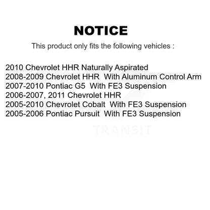 Ensemble de rotule de bras de commande de Suspension inférieure avant gauche pour Chevrolet Cobal