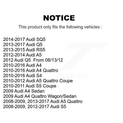 Ensemble de rotule de bras de commande de Suspension avant supérieur avant gauche pour Audi Q5