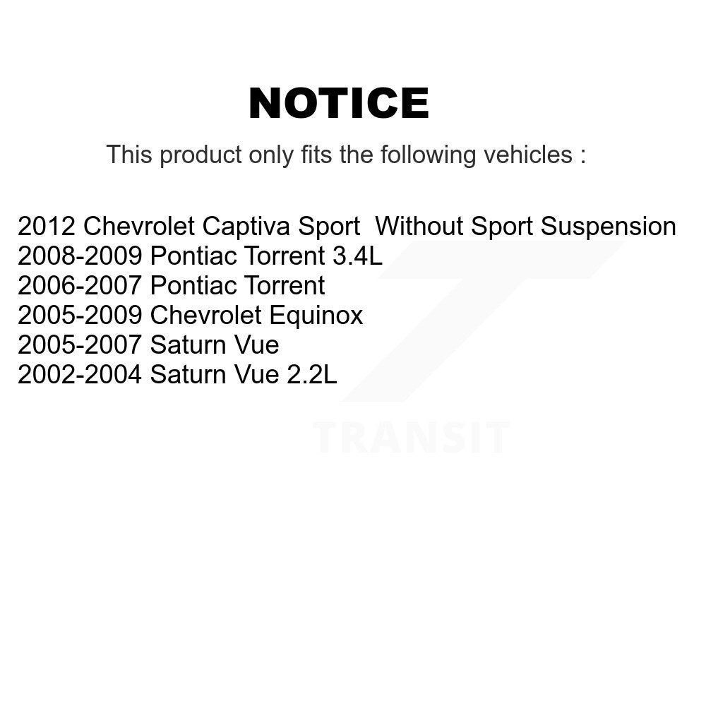 Ensemble de rotule de bras de commande de Suspension inférieure avant droite pour Chevrolet Vue
