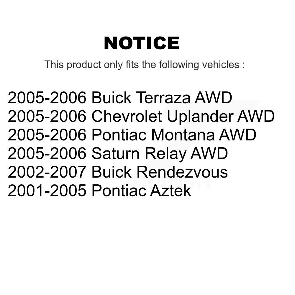 Bras de commande de Suspension inférieur avant gauche, ensemble de rotule pour Pontiac Montana