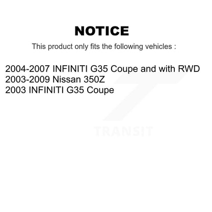 Ensemble de rotule de bras de commande de Suspension avant gauche inférieur arrière pour G35