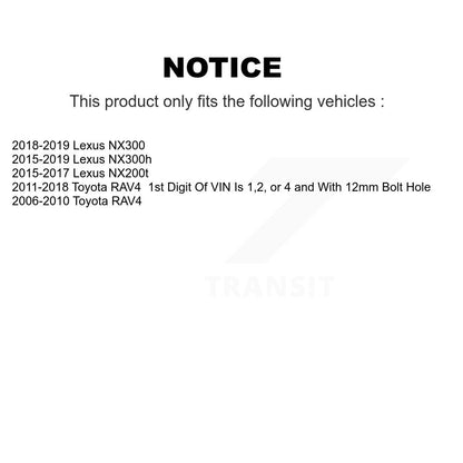 Ensemble de rotule de bras de commande de Suspension avant inférieur arrière pour Toyota RAV4