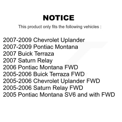 Bras de commande de Suspension inférieur avant gauche, ensemble de rotule pour Pontiac Montana