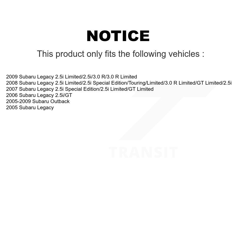 Bras de commande de Suspension inférieur avant gauche pour Subaru Outback Legacy TOR-CK622031
