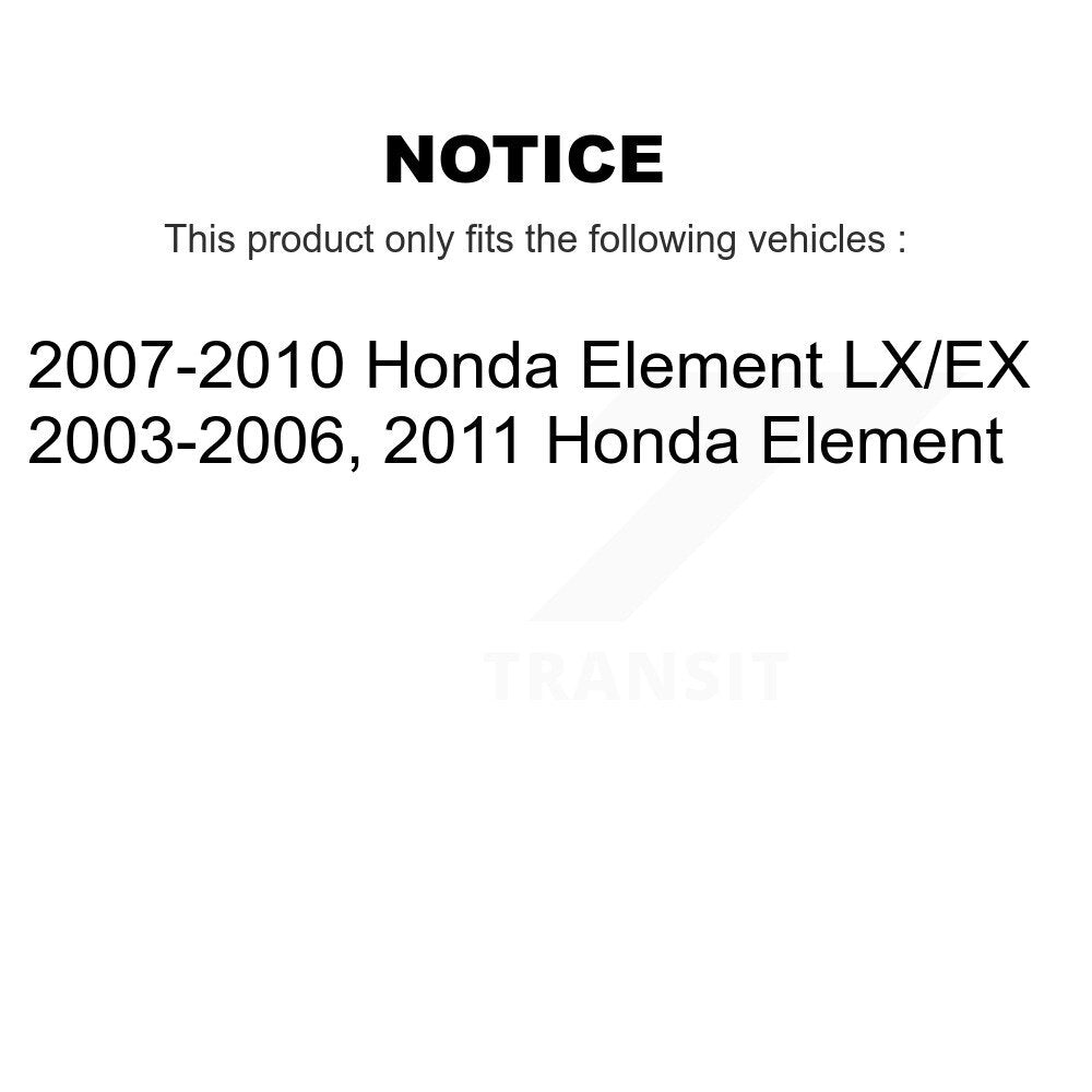 Bras de commande de suspension inférieur avant droit pour Honda Element TOR-CK622173