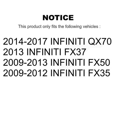 Ensemble de rotule de bras de commande de Suspension supérieure avant droite pour INFINITI FX35