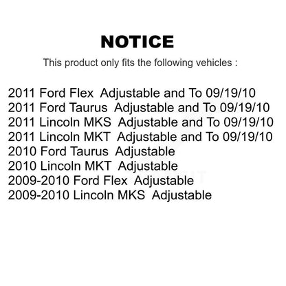 Bras latéral avant supérieur arrière pour Ford Flex Taurus Lincoln MKS MKT TOR-CK62305