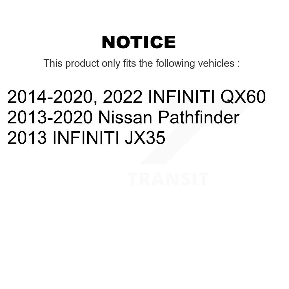 Ensemble de rotule de bras de commande de Suspension inférieure avant gauche pour Nissan INFINITI
