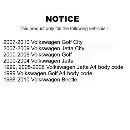 Bras de commande de Suspension inférieur avant, pour Volkswagen Jetta Golf Beetle City