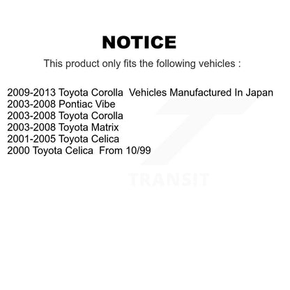 Bras de commande de Suspension inférieur avant droit, pour Toyota Corolla Matrix Pontiac Vibe