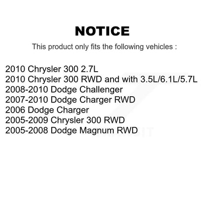 Bras de commande de Suspension avant inférieur arrière pour chargeur Dodge Chrysler 300