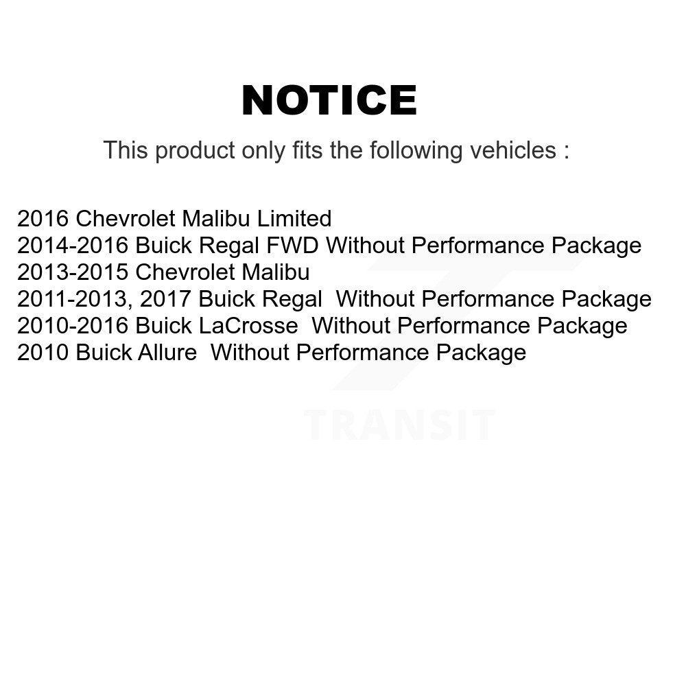 Ensemble de rotule de bras de commande de Suspension inférieure avant gauche pour Chevrolet Buick