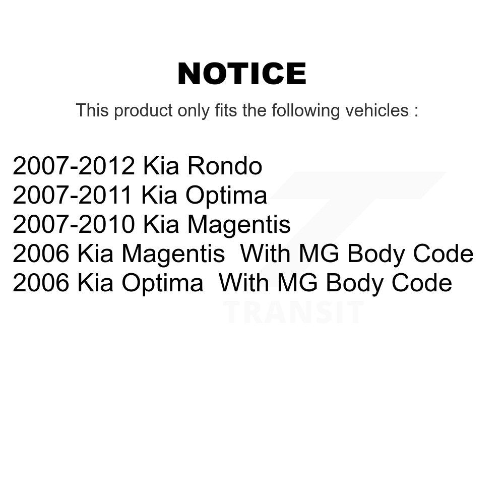 Bras de commande de Suspension inférieur avant droit pour Kia Rondo Optima Magentis