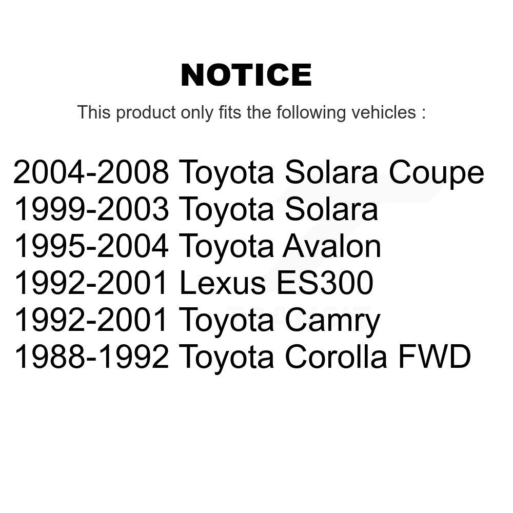 Bras de suspension arrière pour Toyota Camry Solara Avalon Lexus ES300 Corolla