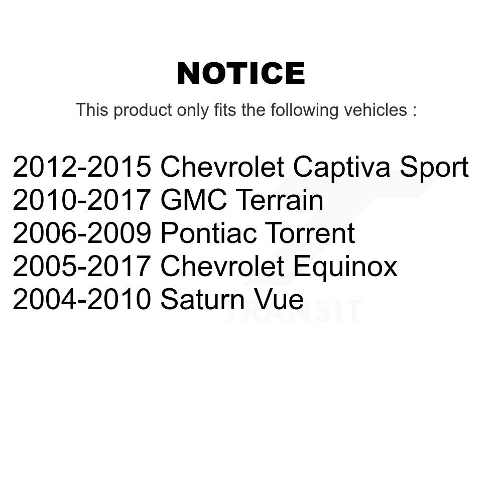 Bras de commande de Suspension avant inférieur arrière pour Chevrolet Equinox GMC Terrain Vue