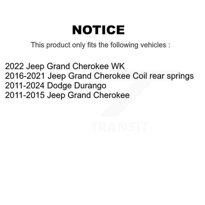Bras latéral supérieur avant arrière pour Jeep Grand Cherokee Dodge Durango WK
