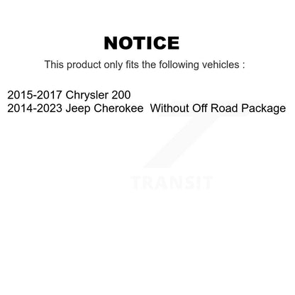 Bras de commande de Suspension avant inférieur arrière pour Jeep Cherokee Chrysler 200