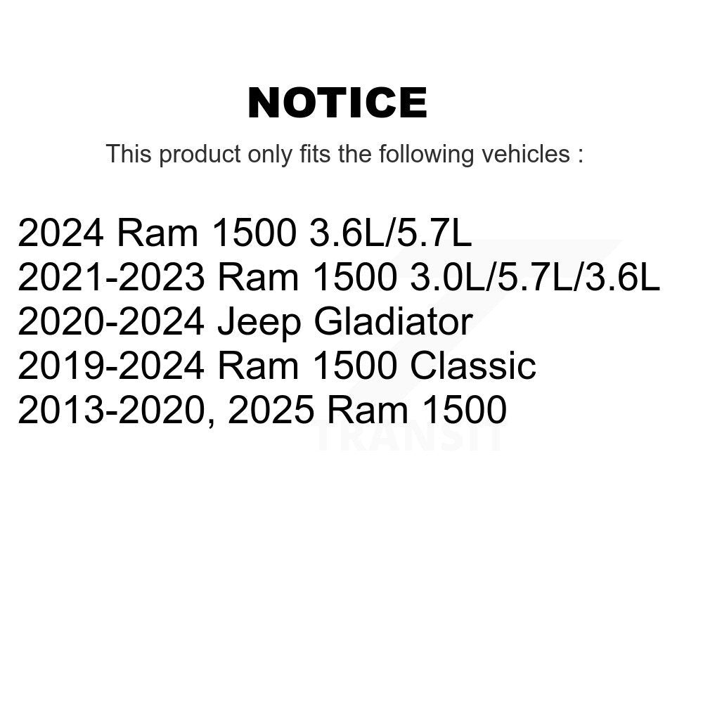 Bras de commande de suspension inférieur arrière pour Ram 1500 Classic Jeep Gladiator