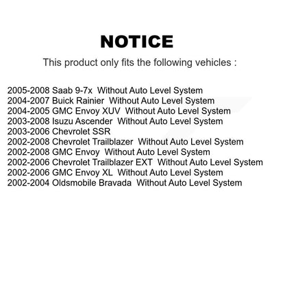 Bras de suspension supérieur arrière pour Chevrolet GMC Trailblazer Envoy XL EXT