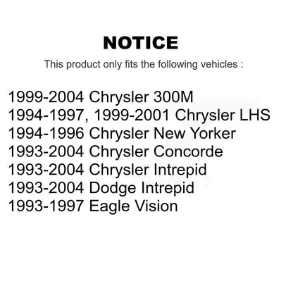 Ensemble de rotule de bras de commande de Suspension inférieure avant gauche pour Chrysler Dodge