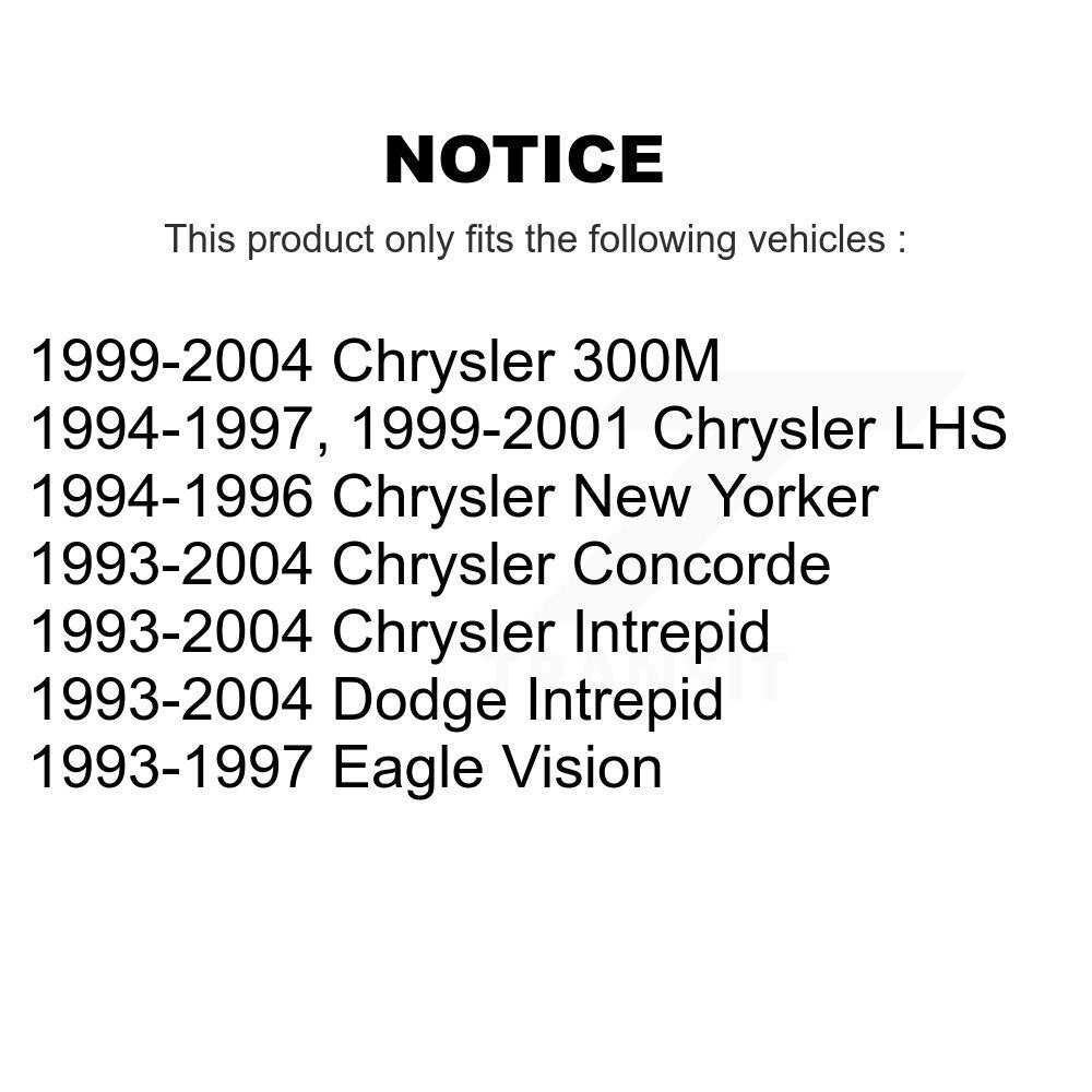 Ensemble de rotule de bras de commande de Suspension inférieur avant droit pour Chrysler Dodge