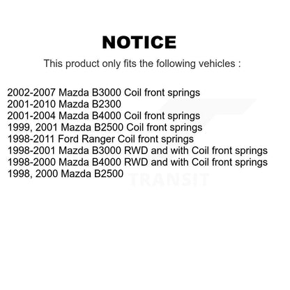 Ensemble de rotule de bras de commande de Suspension supérieure avant gauche pour Ford Ranger