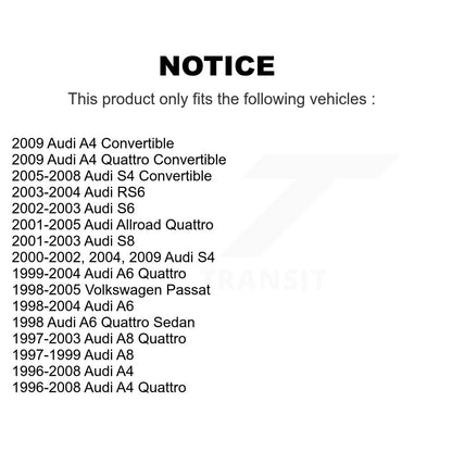 Ensemble de rotule de bras de commande de Suspension arrière supérieur avant gauche pour Audi A