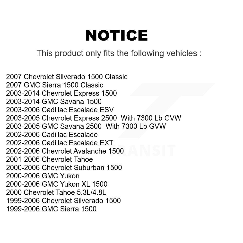 Ensemble de rotule de bras de commande de Suspension supérieure avant, pour Chevrolet GMC 1500 X