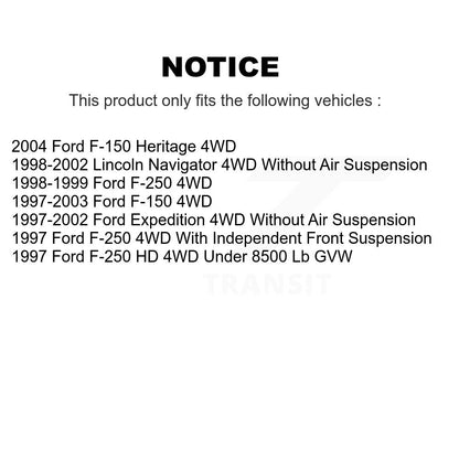 Ensemble de rotule de bras de commande de Suspension supérieure avant gauche, pour Ford F-150 F-25