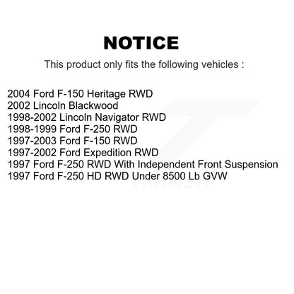 Ensemble de rotule de bras de commande de Suspension supérieure avant gauche, pour Ford F-150 F-25