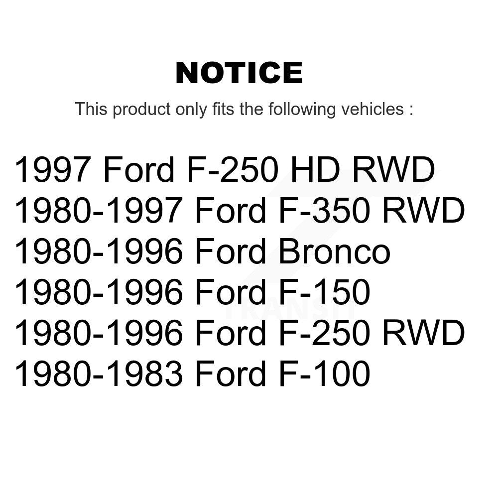 Extrémité de biellette de direction intérieure avant gauche, pour Ford F-150 F-250 F-350 HD Bronco F-10