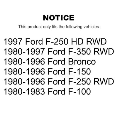 Extrémité de biellette de direction intérieure avant gauche, pour Ford F-150 F-250 F-350 HD Bronco F-10