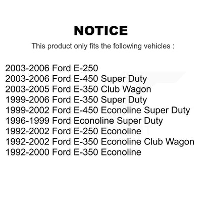 Extrémité de biellette de direction intérieure avant gauche, pour Ford E-350 Super Duty Econoline E-250