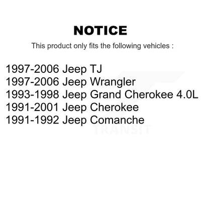 Manchon de réglage d'extrémité de biellette de direction, pour Jeep Wrangler Cherokee Grand Comanche