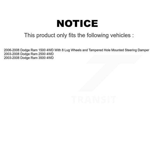 Embout de biellette de direction intérieure avant gauche, pour Dodge Ram 1500 3500 2500 4WD