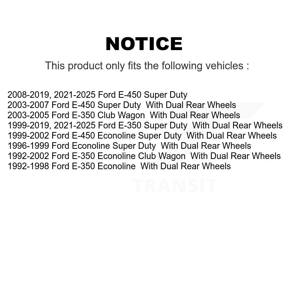 Lien de traînée de direction intérieure avant droite, pour Ford E-350 Super Duty E-450 Econoline