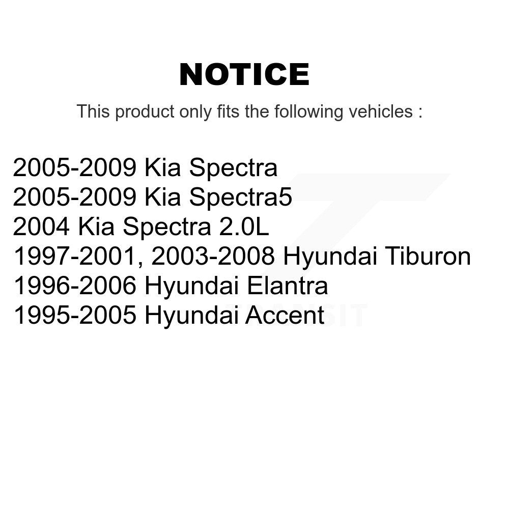 Extrémité de biellette de direction extérieure avant, pour Hyundai Elantra Kia Spectra Accent Tiburon