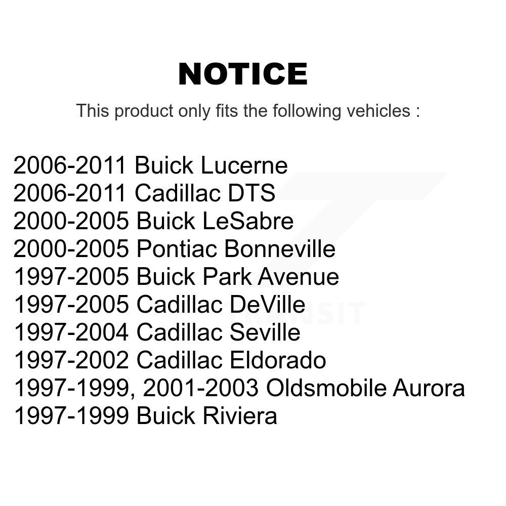 Extrémité de biellette de direction extérieure avant pour Buick Lucerne Cadillac LeSabre DTS DeVille
