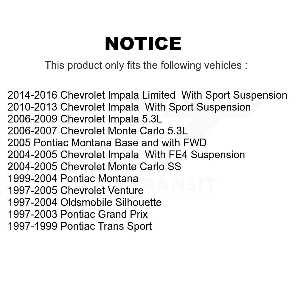 Extrémité de biellette de direction extérieure avant pour Chevrolet Impala Pontiac Montana Venture
