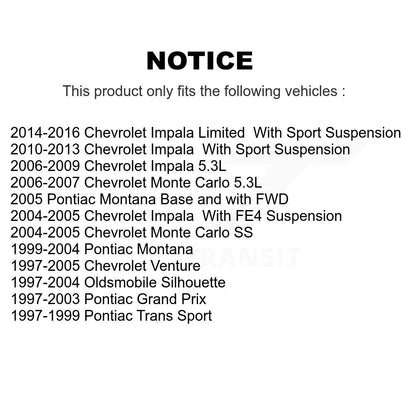 Extrémité de biellette de direction extérieure avant pour Chevrolet Impala Pontiac Montana Venture