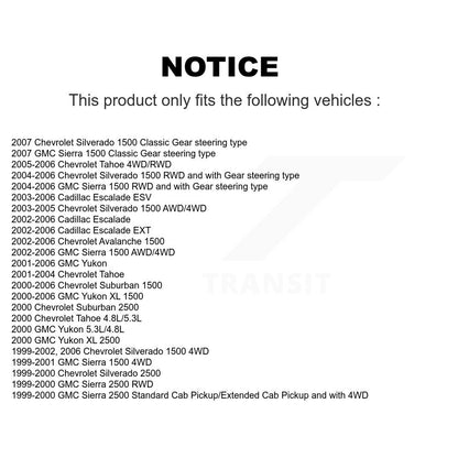 Extrémité de biellette de direction extérieure avant pour Chevrolet GMC Silverado 1500 Sierra Yukon