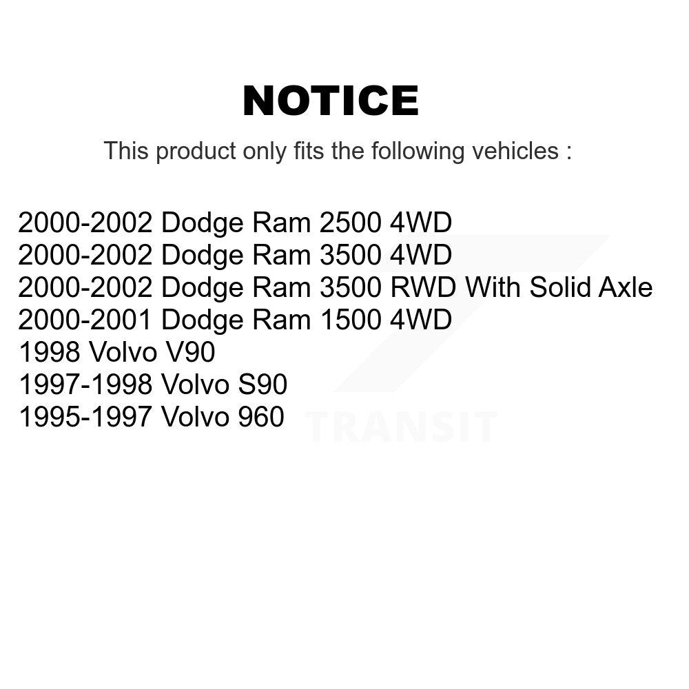 Extrémité de biellette de direction extérieure avant, pour Dodge Ram 2500 1500 3500 Volvo 960 S90 V90