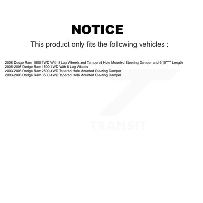 Extrémité de biellette de direction extérieure avant gauche pour Dodge Ram 1500 3500 2500 4WD