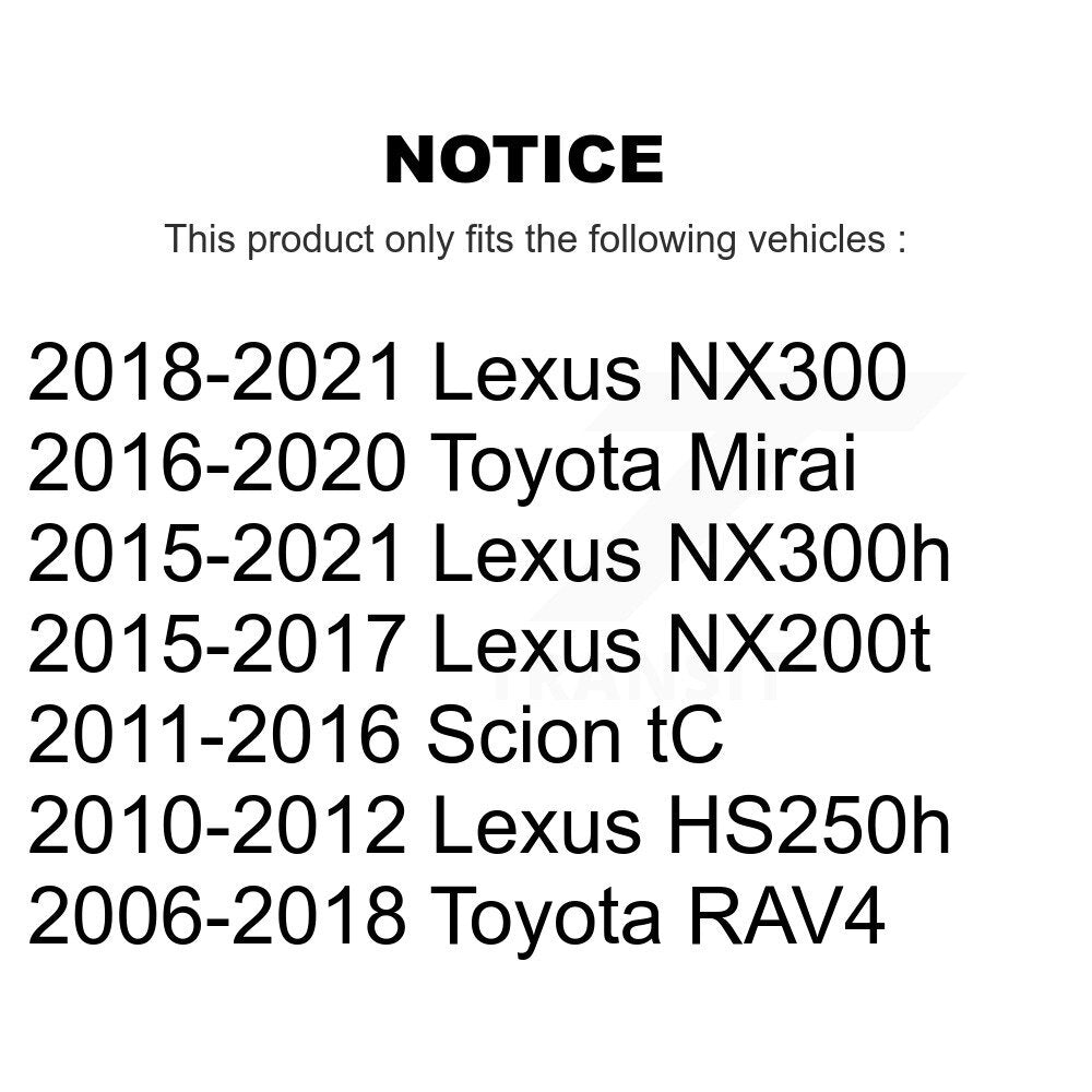 Extrémité de biellette de direction extérieure avant droite, pour Toyota RAV4 Lexus NX300 NX200t Scion