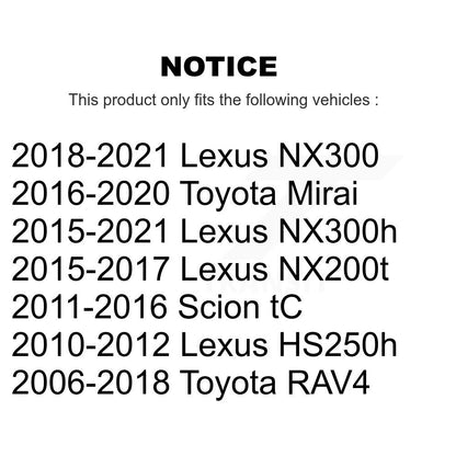 Extrémité de biellette de direction extérieure avant droite, pour Toyota RAV4 Lexus NX300 NX200t Scion