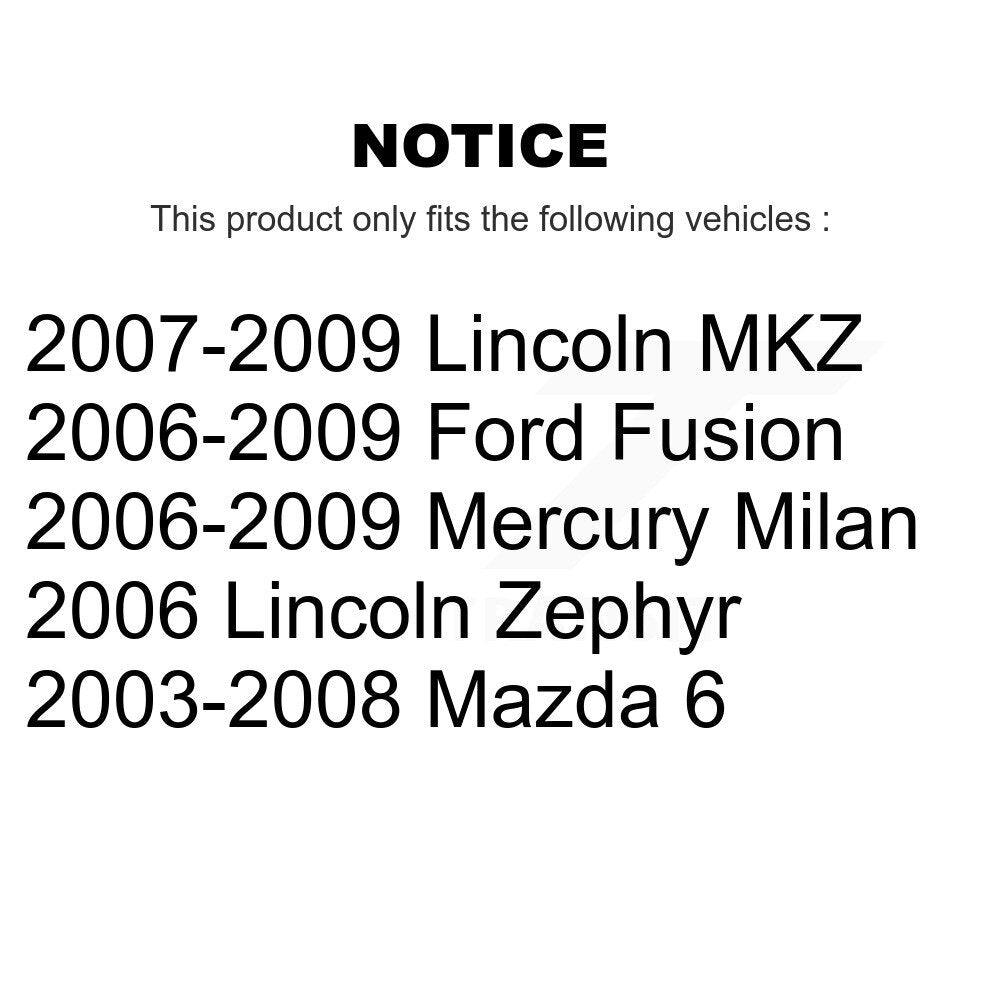 Extrémité de biellette de direction extérieure avant gauche, pour Ford Fusion Mazda 6 Lincoln MKZ Zephy