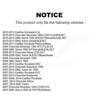 Extrémité de biellette de direction extérieure avant pour Chevrolet GMC Sierra 1500 Silverado Tahoe
