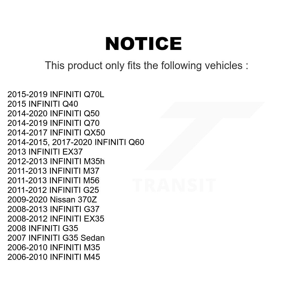 Extrémité de biellette de direction extérieure avant gauche pour INFINITI Q50 G37 QX50 EX35 Nissan 370