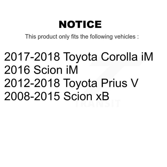 Extrémité de biellette de direction extérieure avant droite, pour Toyota Prius V Corolla iM Scion xB